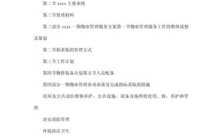 物业公司招投标书范本