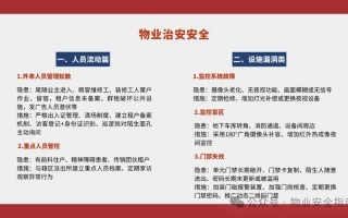 物业小区安全管理制度如何有效落实？