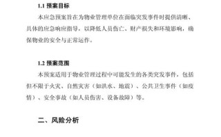 物业管理服务应急预案