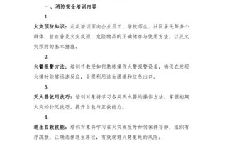 物业消防知识培训资料有哪些核心要点？