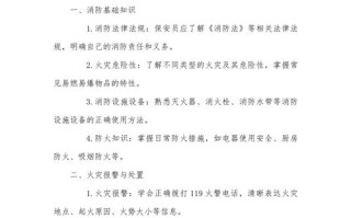 物业保安消防培训内容有哪些关键点？