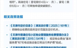 天津准物业收费标准是多少？