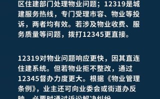 举报物业电话是多少？