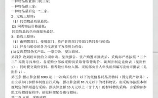 物业公司采购管理制度有何核心要点？