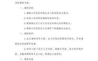 小区物业消防服务方案