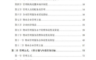 物业公司制度汇编目录包含哪些核心内容？