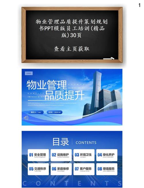 物业项目策划 ppt-第1张图片-德高鼎泰便民中心