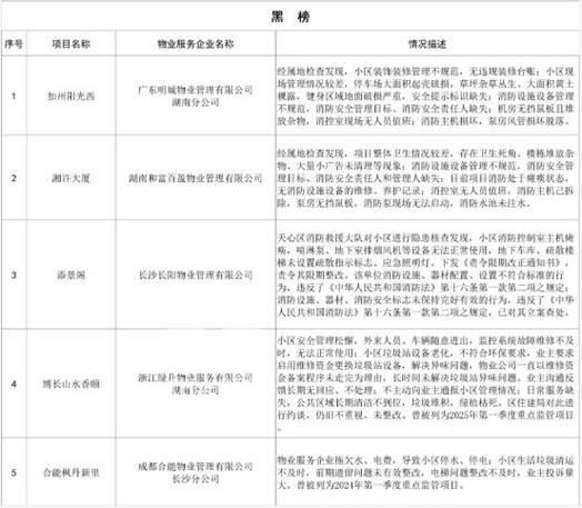 长沙物业2025排名如何？-第2张图片-德高鼎泰便民中心