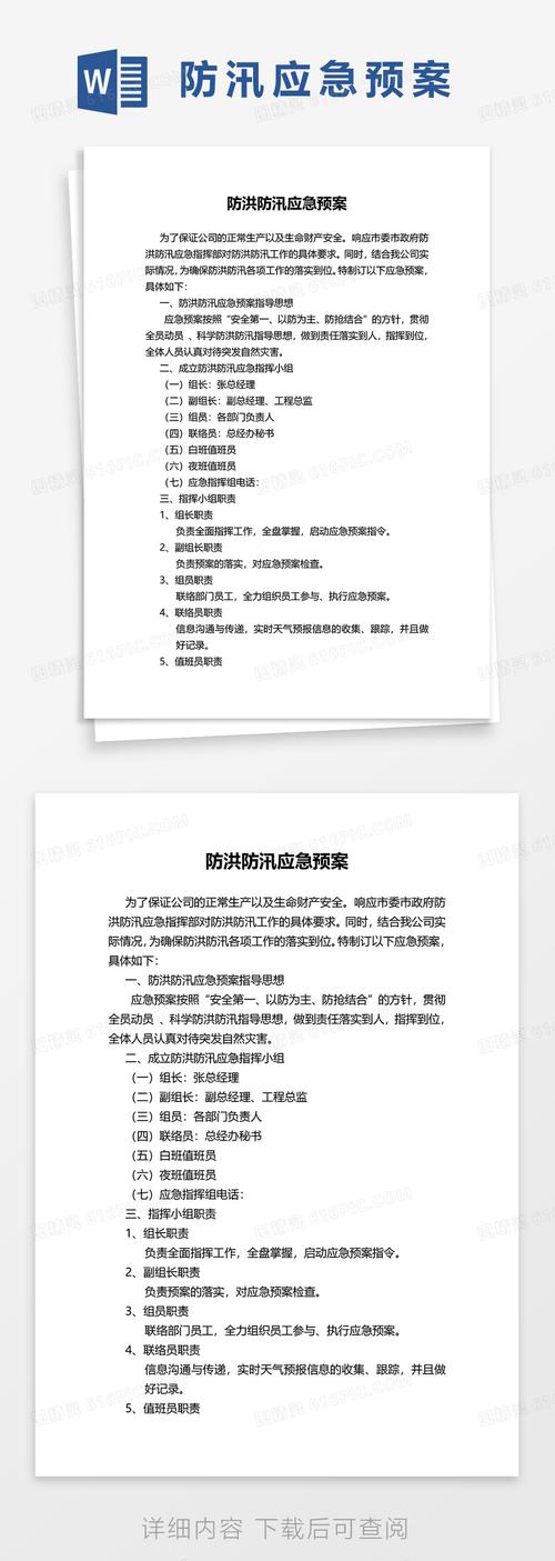 物业公司防洪应急预案具体如何执行？-第3张图片-德高鼎泰便民中心