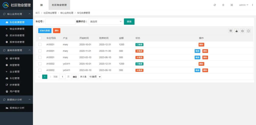 长城物业管理系统首页有何核心功能？-第1张图片-德高鼎泰便民中心