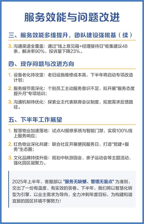 2025物业公司总结，成效如何？待解何题？-第3张图片-德高鼎泰便民中心