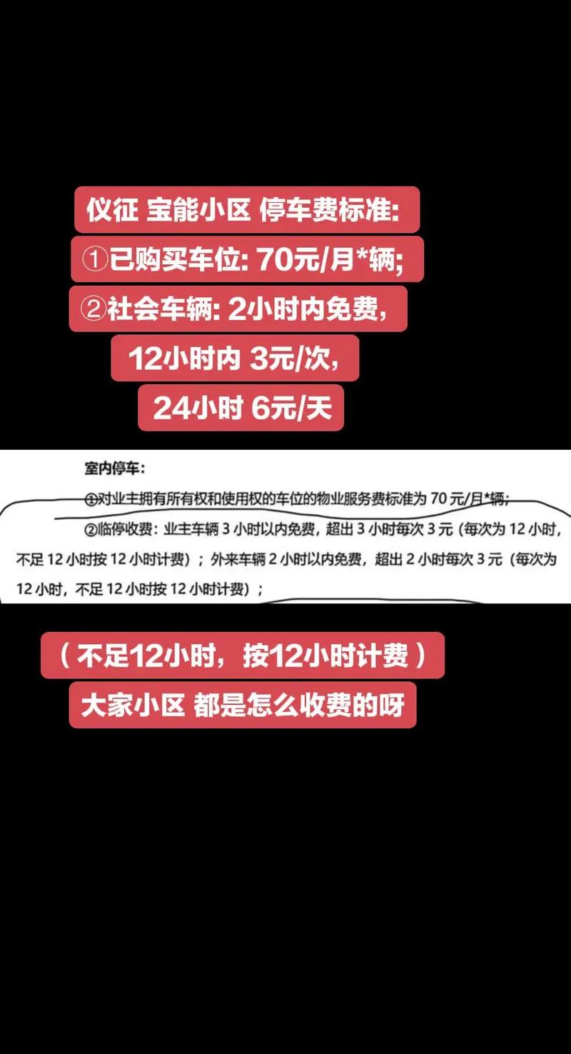 物业停车收费标准是否合理？-第3张图片-德高鼎泰便民中心