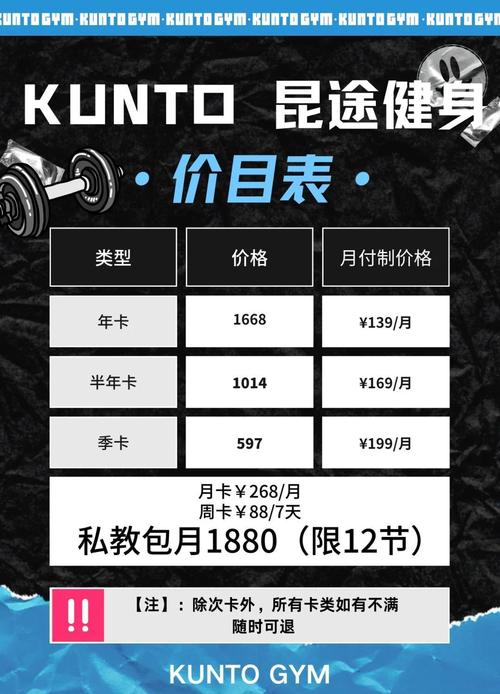 秦皇岛环美健身价格表多少钱一张？-第1张图片-德高鼎泰便民中心