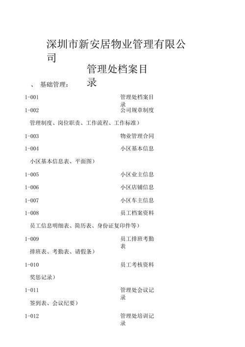 物业档案管理工作内容具体有哪些？-第2张图片-德高鼎泰便民中心