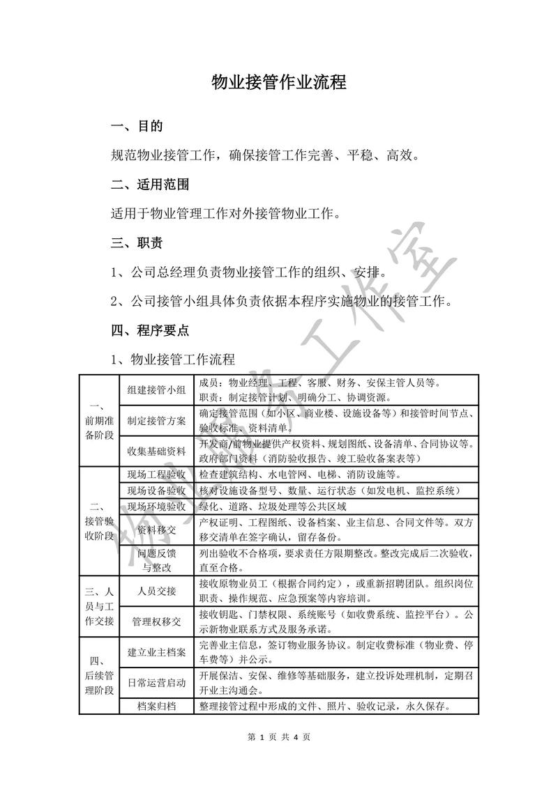 物业接管验收要注意哪些关键事项？-第2张图片-德高鼎泰便民中心