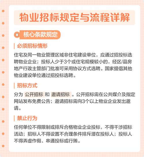 物业管理招标方案范本包含哪些核心内容？-第3张图片-德高鼎泰便民中心