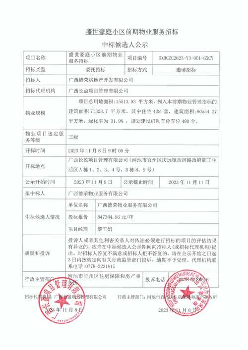 苏州前期物业招标，哪家企业能中？-第3张图片-德高鼎泰便民中心