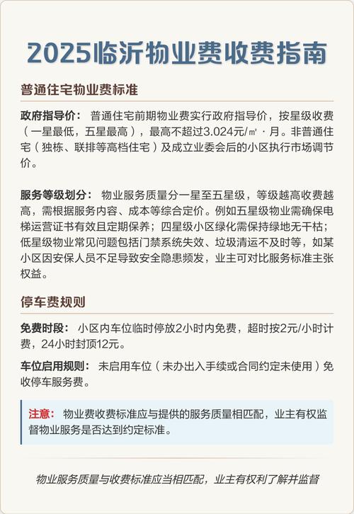 临沂小区物业收费标准如何？-第1张图片-德高鼎泰便民中心