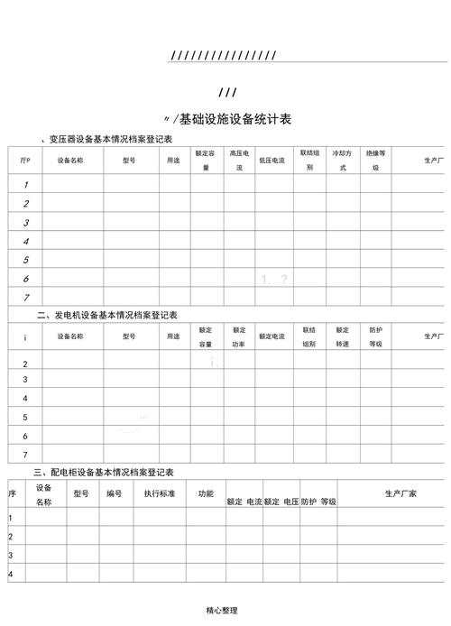 物业公司设施设备台账如何规范管理？-第2张图片-德高鼎泰便民中心